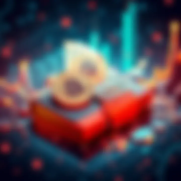 A graphic showing a digital wallet losing money in a cryptocurrency swap, depicting ADA and USDA icons with a downward trend line.