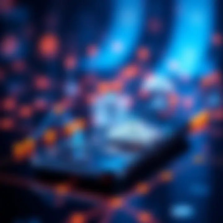 Graphic showing a smartphone with cloud computing icons, representing Acurast's presale ending today for a decentralized service.