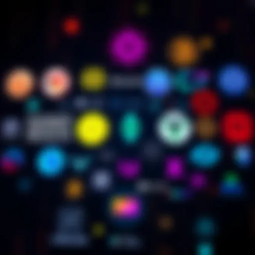 A collage of logos from various innovative cryptocurrency projects showcasing technology and investment opportunities