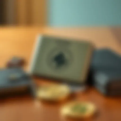 Close-up of a Safepal crypto wallet priced at $29, surrounded by other cheap wallet options on a table