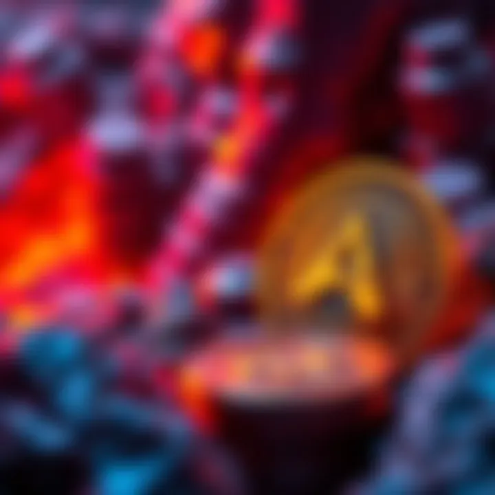 Aleo logo and visual representation of increasing staking requirements for mining ALEO tokens