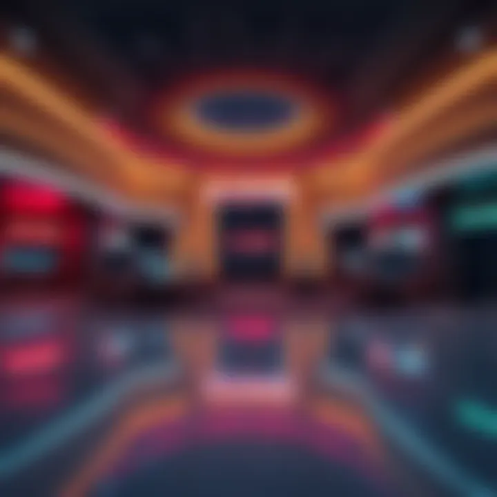 An empty Algorand Casino with closed signs visible, reflecting the unexpected shutdown.
