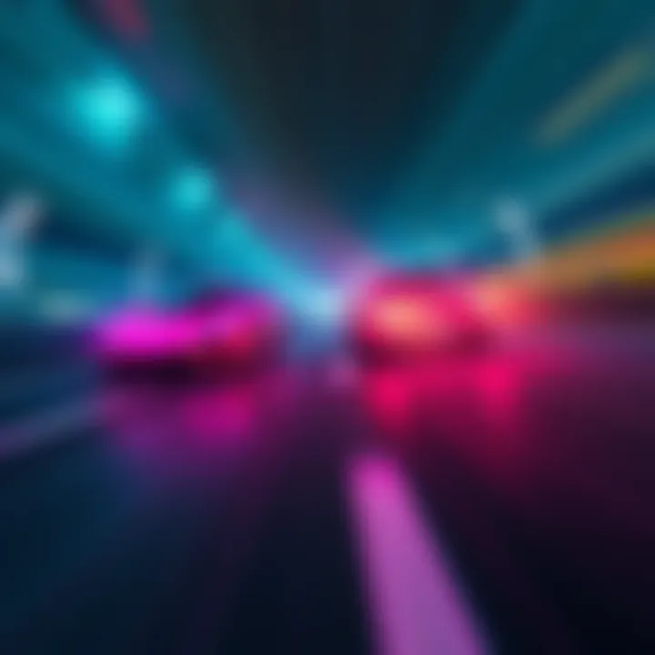 A visual representation showing Algorand racing ahead of Ethereum, symbolizing faster transaction speed and efficiency.