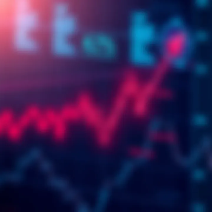 A graph showing a sharp drop in altcoin values, highlighting the recent 4% decline with market trend lines and red indicators, illustrating the sudden downturn in the cryptocurrency market.