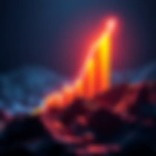 Graphic showing a rising chart symbolizing the growth of the Altcoin Season Index and total market cap