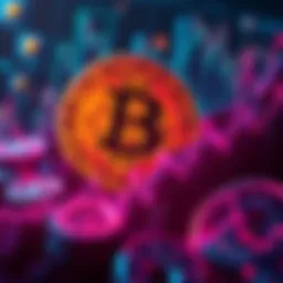 A graphic showing rising altcoin prices with Bitcoin in the background, symbolizing the current altcoin season.