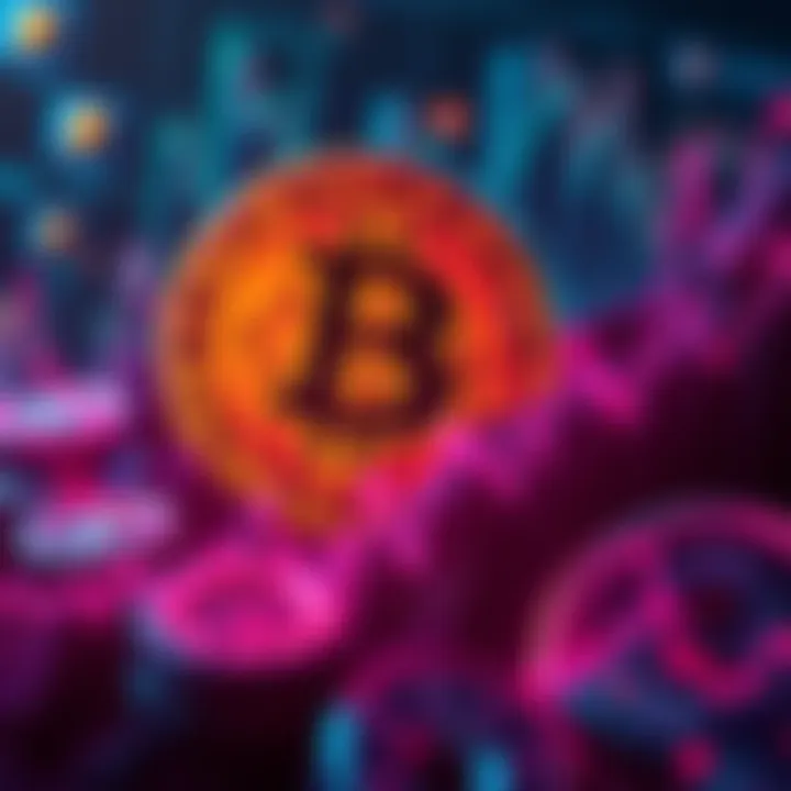 A graphic showing rising altcoin prices with Bitcoin in the background, symbolizing the current altcoin season.
