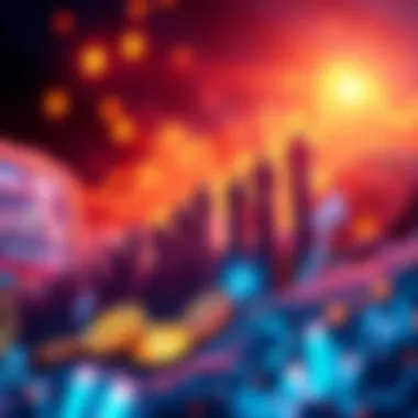 A visual representation of various altcoins with upward arrows, symbolizing growth in investment opportunities.