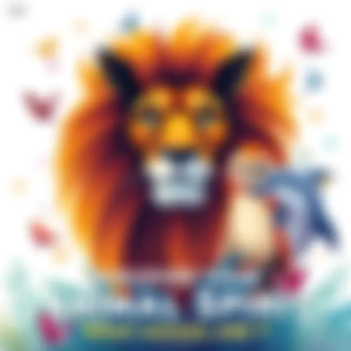 A colorful illustration showing various animals like a lion, owl, and dolphin representing different personalities, inviting people to take a quiz.