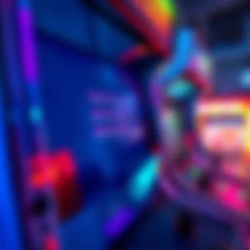 A close-up of an arcade machine showing a reward screen with error messages, highlighting the bug affecting gameplay
