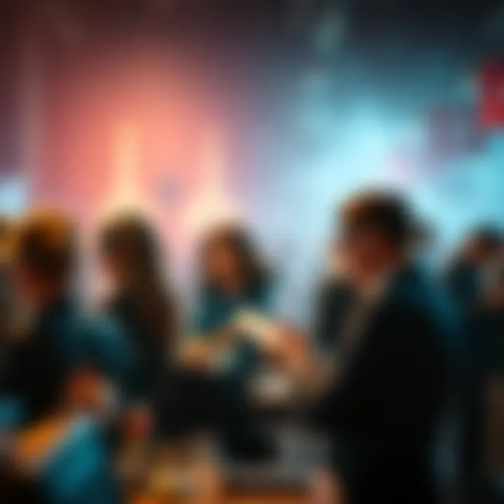 People placing high bids at an auction, showcasing intense competition among bidders.
