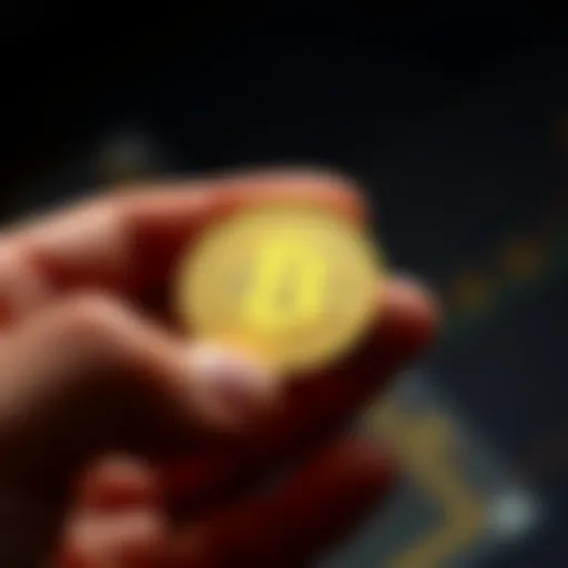 A close-up of a person holding a shiny, authentic coin, representing genuine investment opportunities
