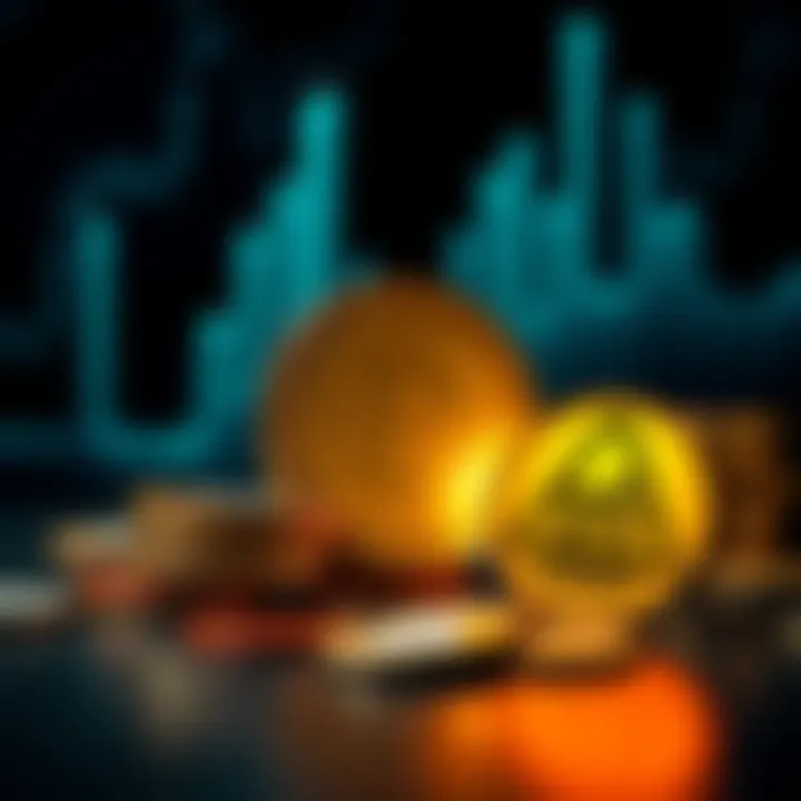 A graphic showing the Auto Earn cryptocurrency program with coins and a caution sign