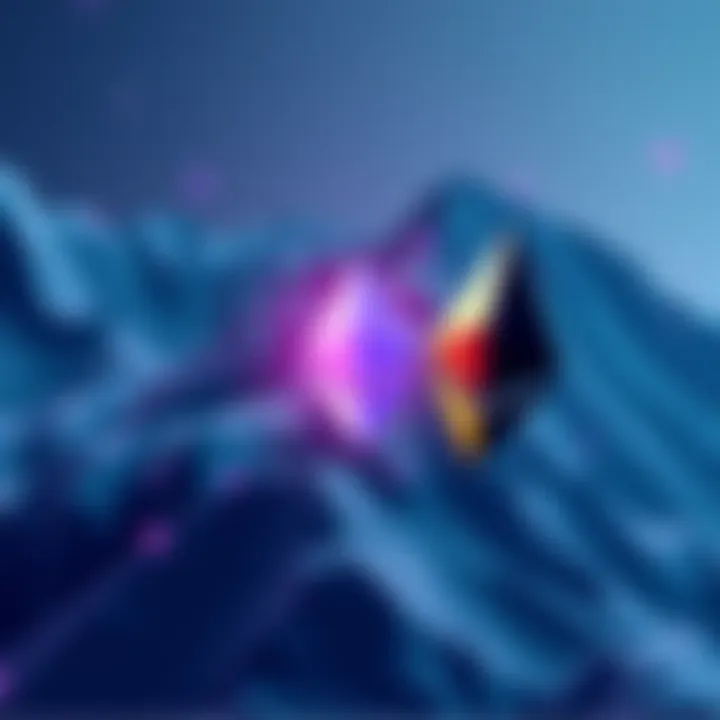 Avalanche logo connecting with Ethereum logo, symbolizing interoperability between the two blockchains.