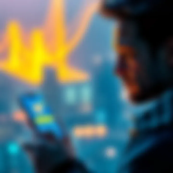 A person looking at their smartphone showing Bitcoin on Coinbase, representing a new crypto journey with a small investment