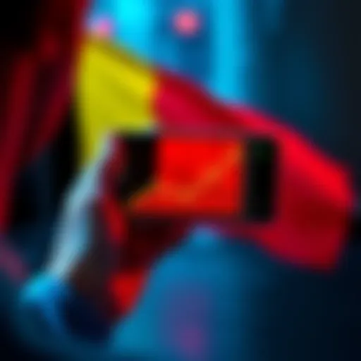 A person holding a smartphone displaying a cryptocurrency chart with the Belgian flag in the background, symbolizing the new 10% tax on crypto gains in Belgium starting 2026.