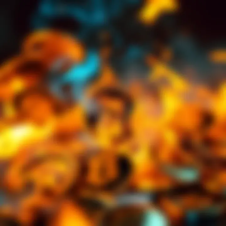Visual representation of Binance burning BNB coins with flames and coins disappearing
