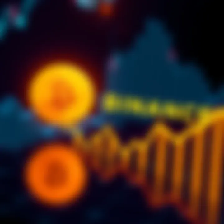 Binance logo shown with a downward trend graph, symbolizing delisting concerns in the crypto market.