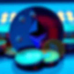 A graphic showing the Bit Digital logo alongside Ethereum coins, symbolizing a $173 million investment in cryptocurrency.
