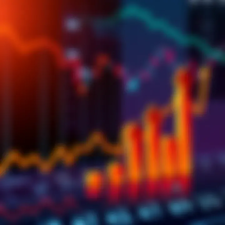 A graph shows Bitcoin and altcoin price trends with upward and downward arrows, symbolizing market fluctuations related to the 4-year halving cycle.