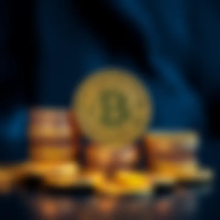 A visual representation of Bitcoin coins stacked, symbolizing investment options in Bitcoin