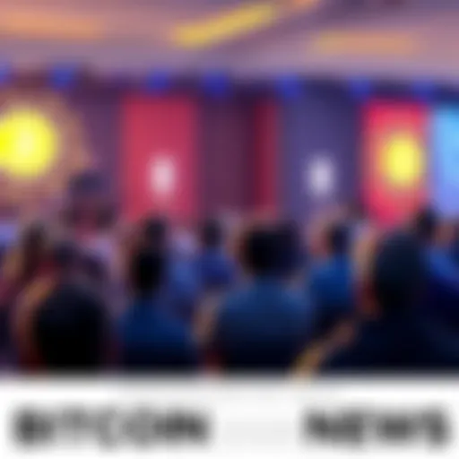 A panel discussion at the Bitcoin 2025 conference featuring a critic of Bitcoin speaking to an engaged audience.