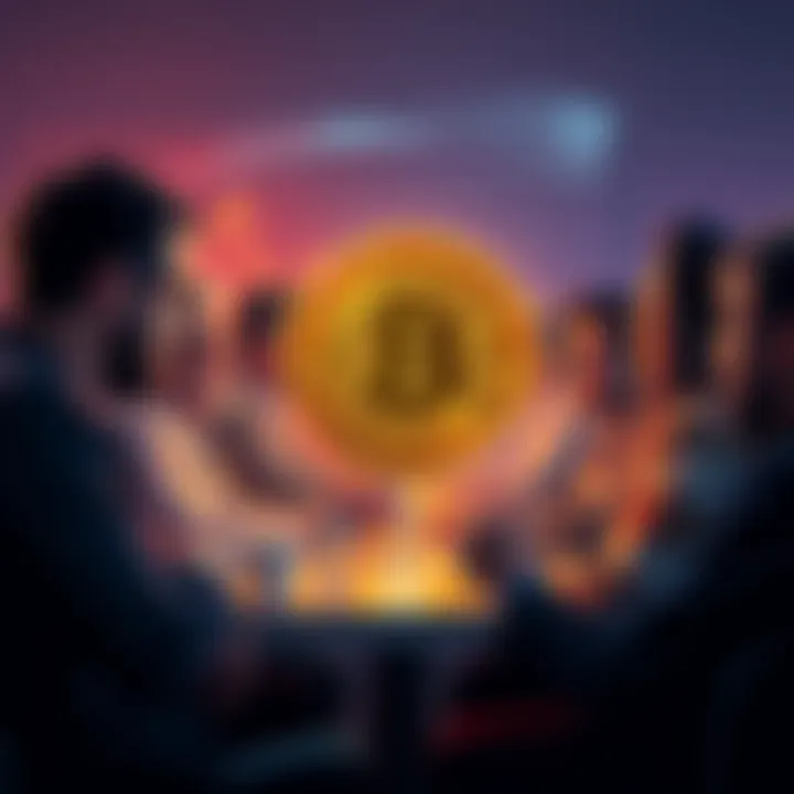 People engaging in a lively discussion about Bitcoin trends and questions