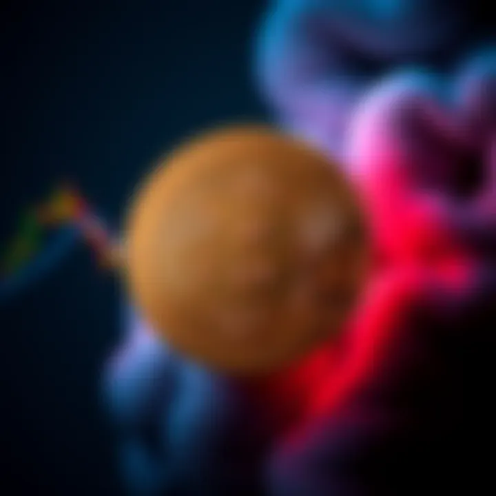 Bitcoin Symbol with Dollar Sign A stylized Bitcoin symbol intertwined with a dollar sign, representing its dominance in the financial market.