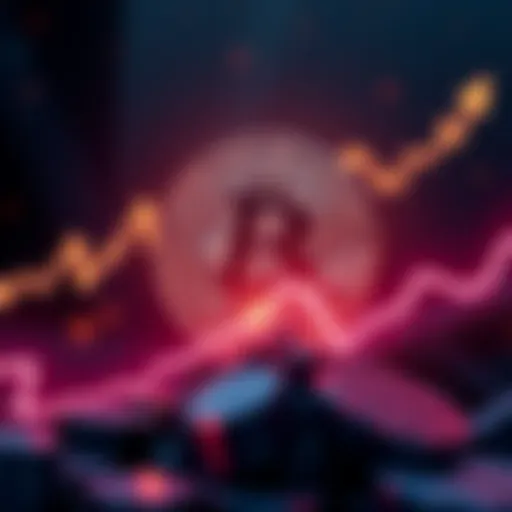A digital graphic showing Bitcoin symbol with an upward trend chart behind it, symbolizing rising value.