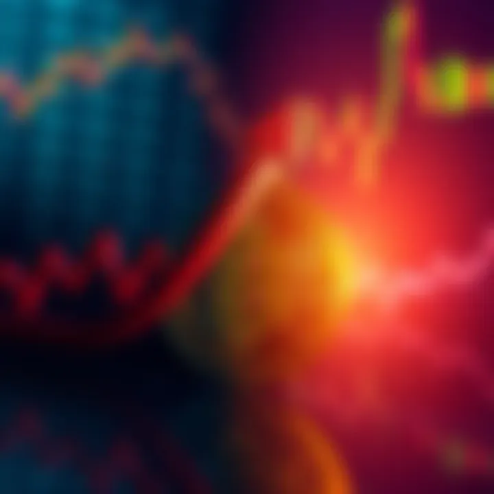 Bitcoin logo with an upward arrow, indicating it has surpassed Google's market cap, set against a financial background.