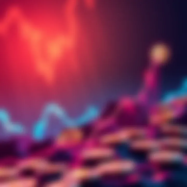 A graphic showing Bitcoin's price rising towards 112K after a drop to 74K, with upward trending lines and cryptocurrency symbols.
