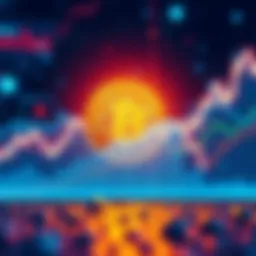 Graph showing Bitcoin's price reaching a new high with upward trend