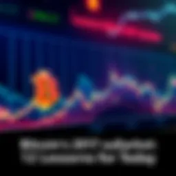 A line graph illustrating Bitcoin's price fluctuations during 2017 and a recent drop, hinting at potential recovery.