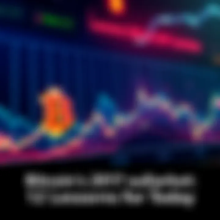 A line graph illustrating Bitcoin's price fluctuations during 2017 and a recent drop, hinting at potential recovery.