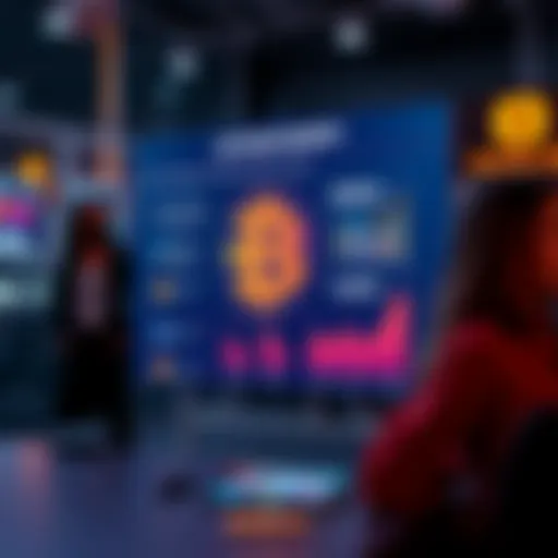 A graphic showing survey results about Bitcoin awareness among people, with charts and icons representing understanding levels.