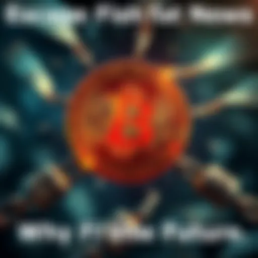 A visual representation of Bitcoin symbol breaking free from chains representing fiat currency, symbolizing financial freedom and empowerment.
