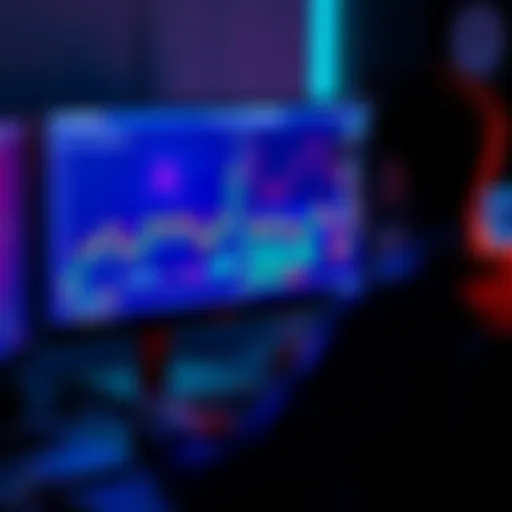 A person looking at Bitcoin charts on a computer screen, contemplating financial decisions.