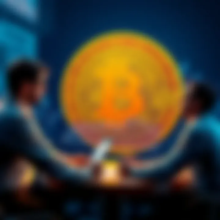 Analysts discussing Bitcoin's future direction with charts and graphs