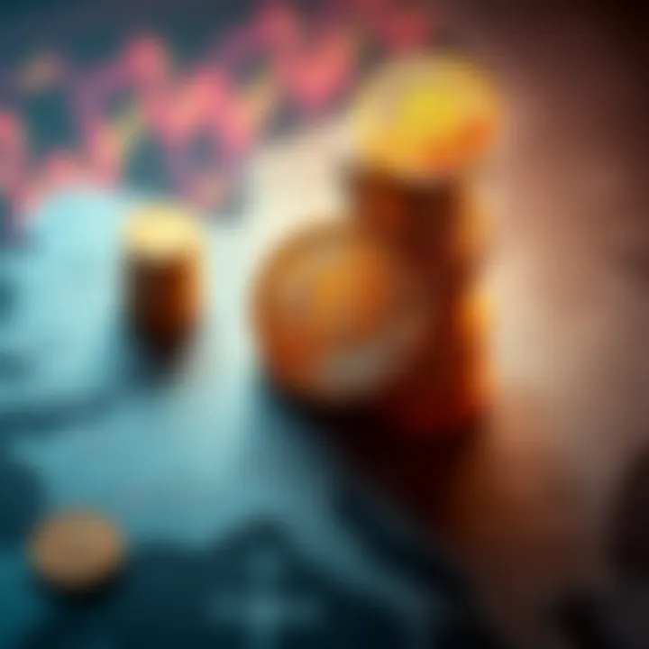 A graphic showing Bitcoin coins rising above a map of Germany, symbolizing the push for individual ownership of Bitcoin.