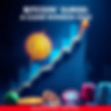 A rising Bitcoin graph showcasing strong market performance in 2025 with an upward trend.