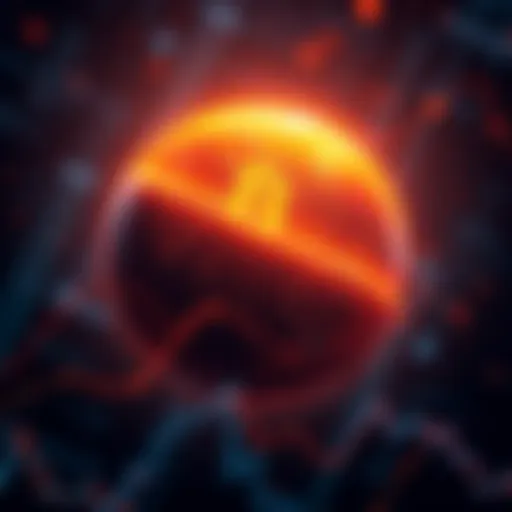 A visual representation of Bitcoin's growth potential, showing a small percentage of a globe illuminated to signify that it holds only 2% of the total market.