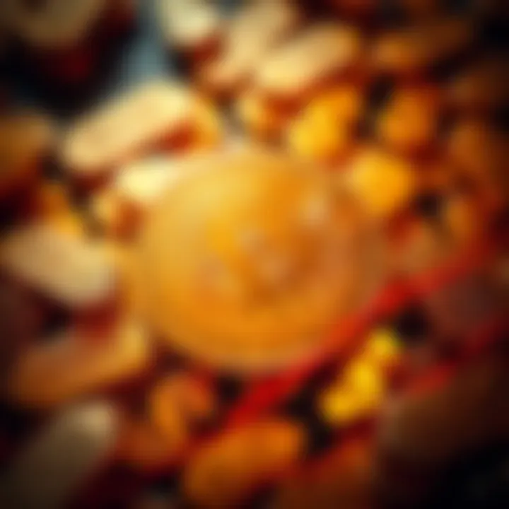 A Bitcoin symbol surrounded by dollar signs representing investment interest