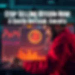 A worried investor looking at Bitcoin charts on a computer screen, contemplating their next move in the market