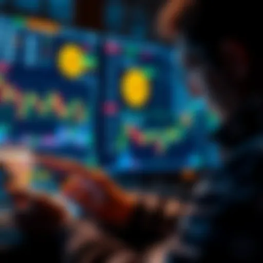 A person analyzing Bitcoin charts and graphs on a digital device, reflecting on their investment decisions.