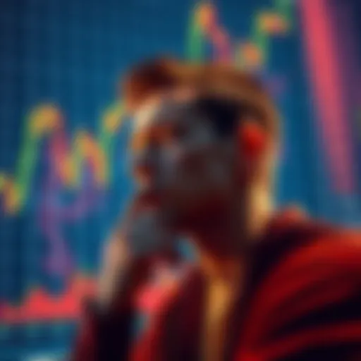 A person looking at a Bitcoin chart with a thoughtful expression, reflecting on missed investment opportunities.
