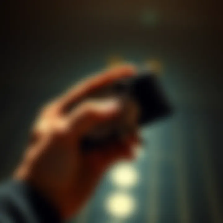 A hand holding a Bitcoin wallet with keys representing self-custody of cryptocurrency assets