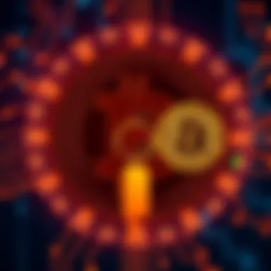 A diagram showing the relationship between public and private Bitcoin keys and a cold wallet, highlighting secure fund transfer.