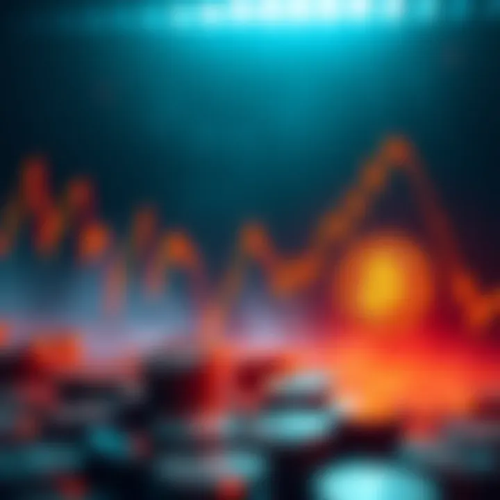 A declining Bitcoin graph indicating margin calls and investor concern