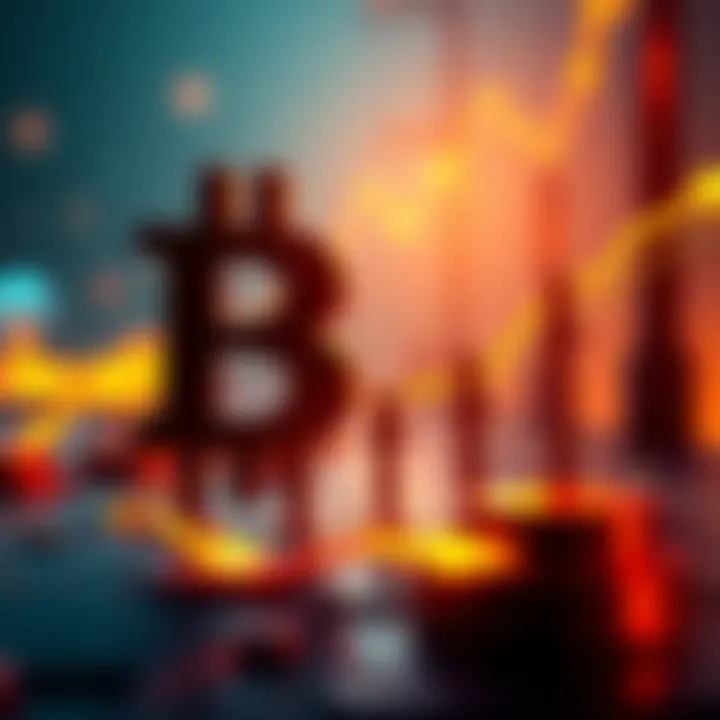 A graphic showing Bitcoin's market dominance at 63%, with altcoins falling behind in performance, represented by downward arrows.