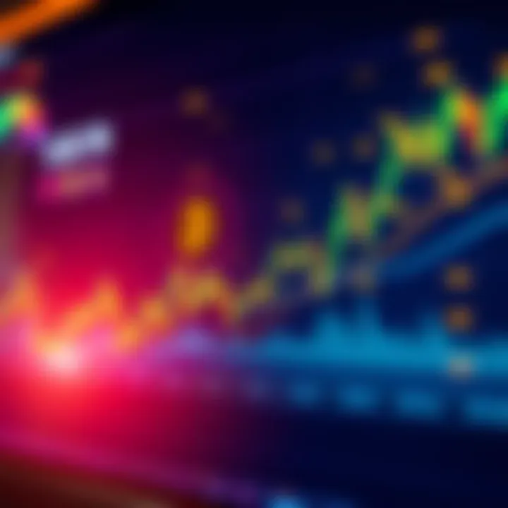 A chart showing Bitcoin's price trends with fluctuations and market sentiment indicators.